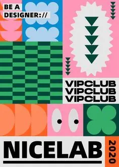 Editorial playful poster, editorial, playful, vibrant