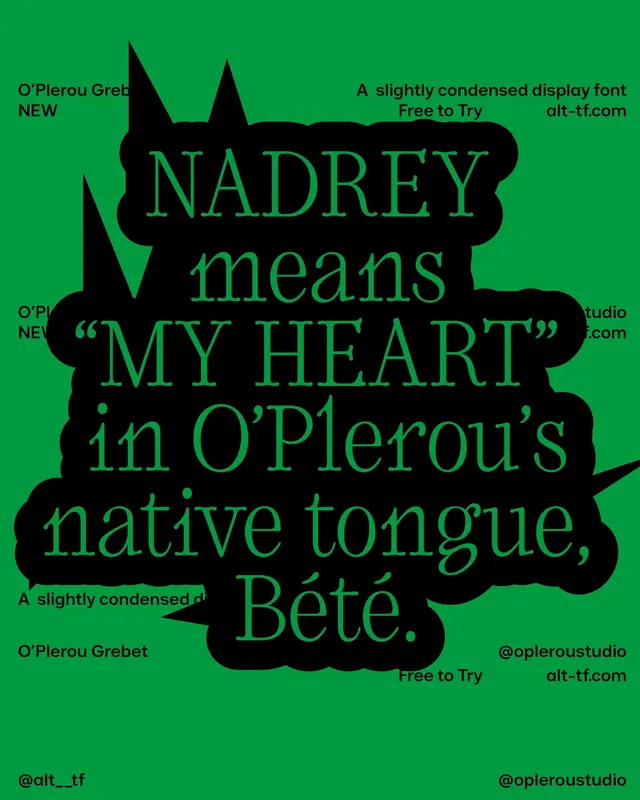 O'Lerou's Native Tongue Quote, brutalist, maximalist, vibrant