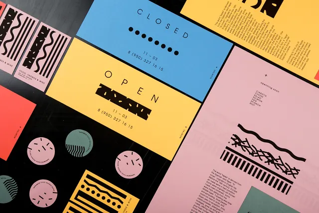 Tapas & Co restaurant print collateral, playful, bold, vibrant