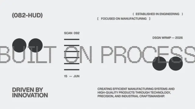 Industrial Type Studies, geometric, dark