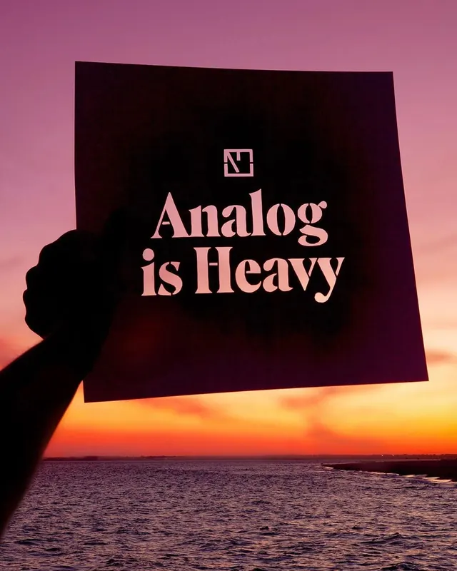 Analog is Heavy Poster