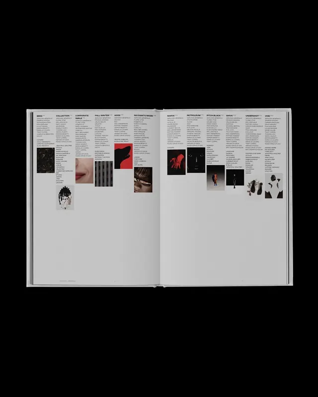Twelve-column editorial book spread, editorial, swiss, monochrome