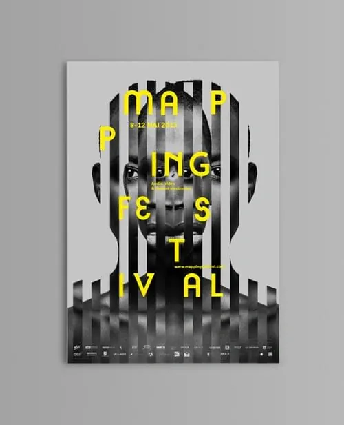 Abstract Portrait Typography Poster