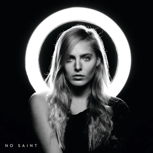 No Saint ring-light album portrait, photographic, minimal, monochrome