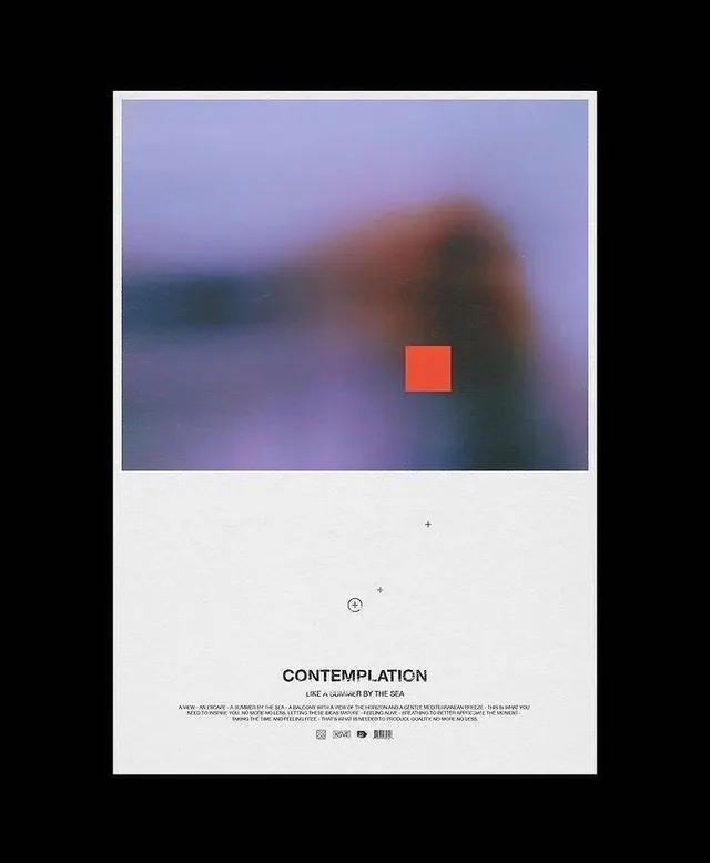 Minimal abstract editorial spread, minimal, abstract, dark