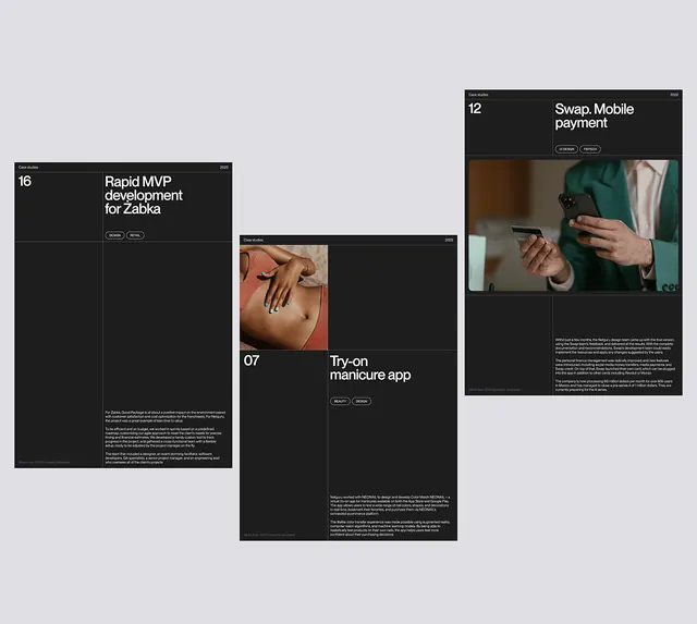 Minimal corporate-clean editorial spread, minimal, corporate-clean, light
