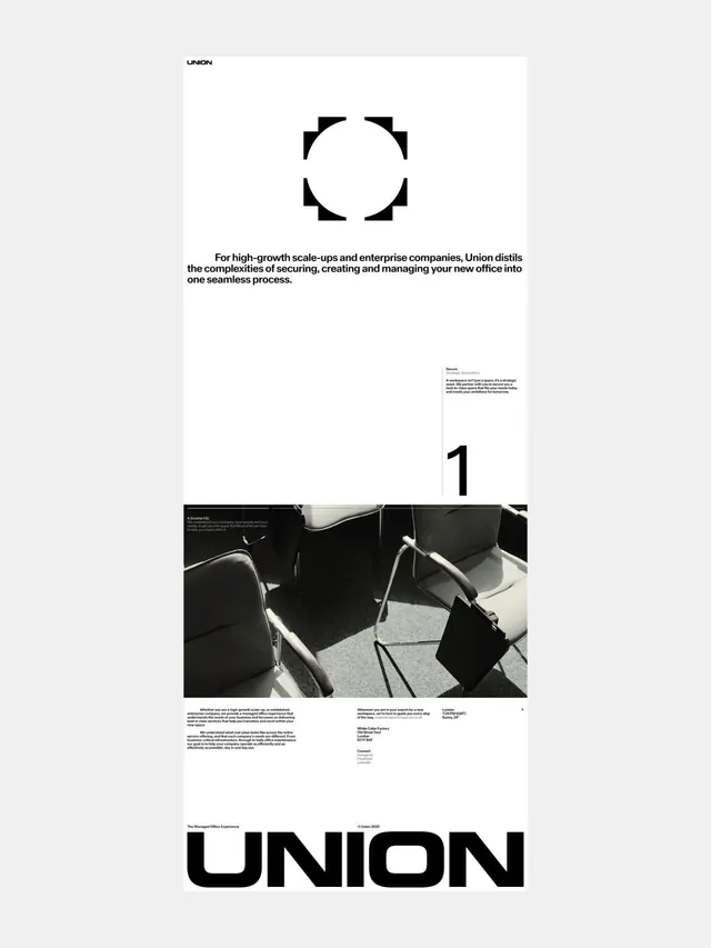 Minimal corporate-clean type specimen, minimal, corporate-clean, dark