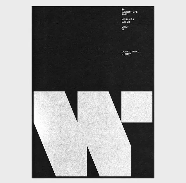 Minimal geometric type specimen, minimal, geometric, dark