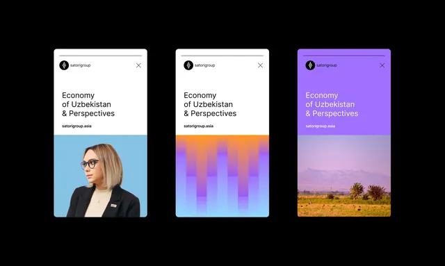 Minimal gradient-heavy editorial spread, minimal, gradient-heavy, warm