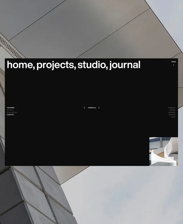 Minimal dark-mode type specimen, minimal, dark-mode, dark