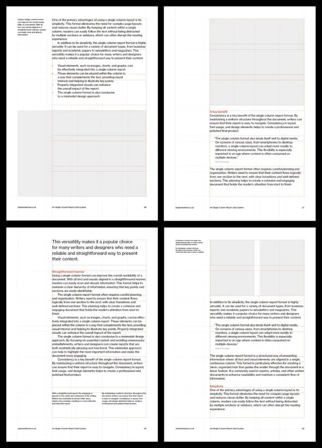 Minimal editorial type specimen, minimal, editorial, dark
