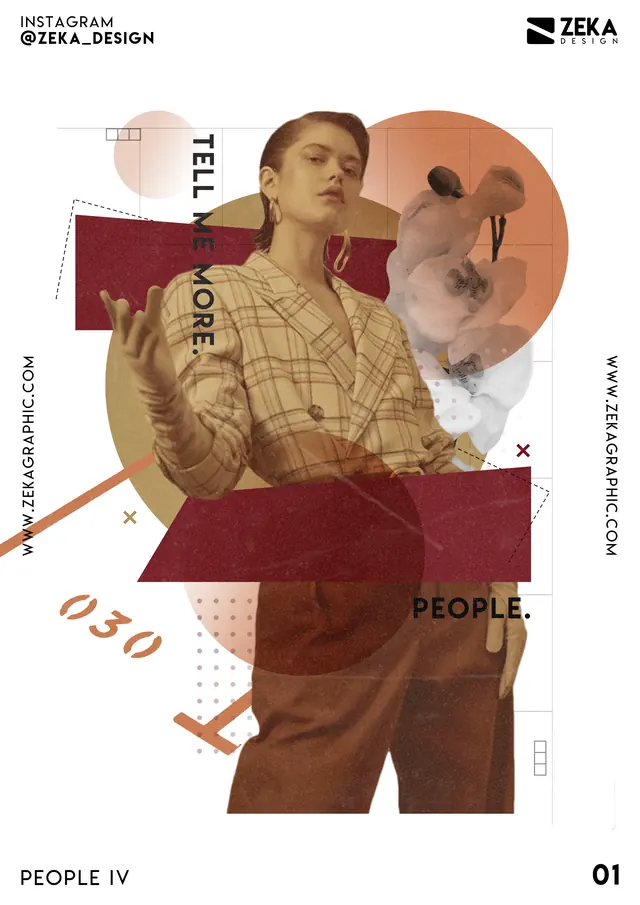 People Poster Design Inspiration by Zeka Design Minimalist Graphic Design Poster Ideas, editorial, minimal, light