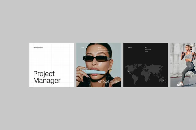 Minimal corporate-clean editorial spread, minimal, corporate-clean, light
