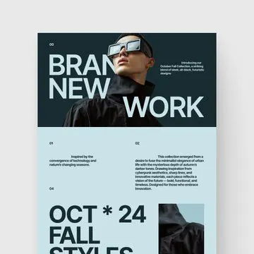 Minimal editorial editorial spread, minimal, editorial, dark