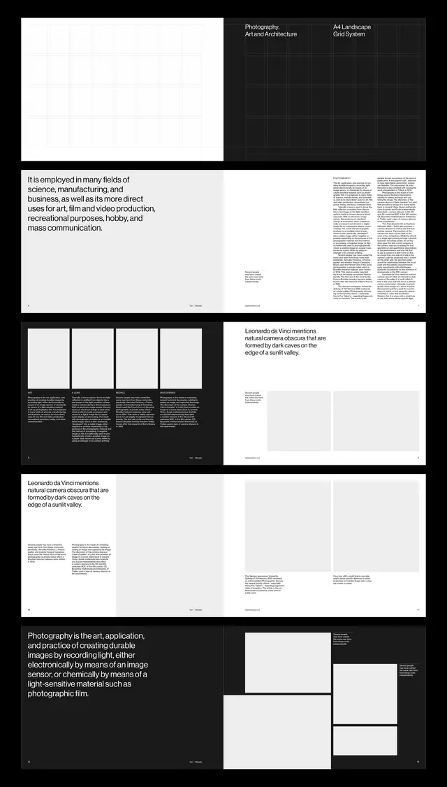 Minimal editorial editorial spread, minimal, editorial, dark