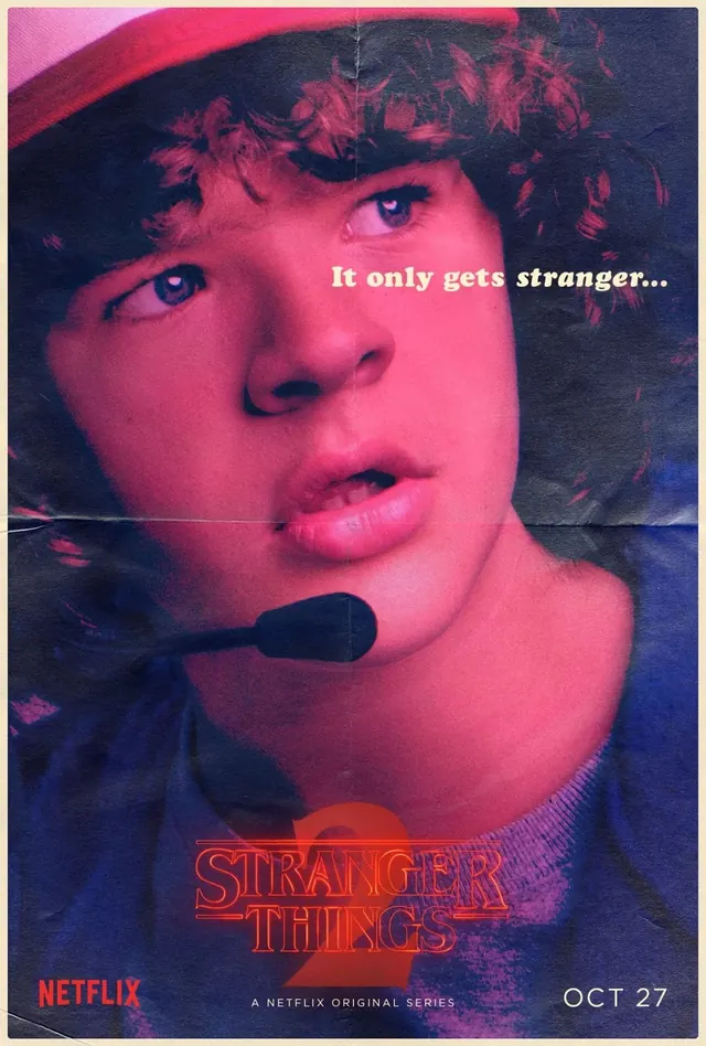 Stranger Things Netflix Poster, photographic, retro, vibrant
