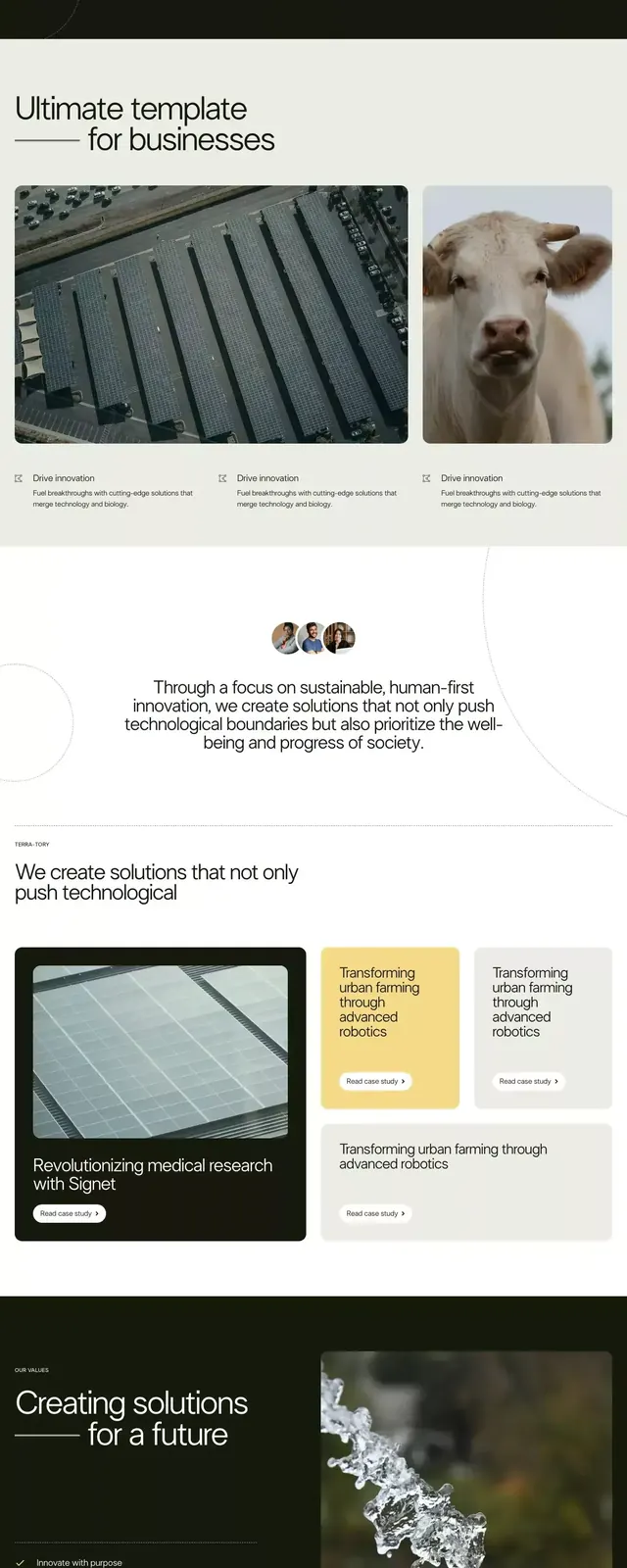 Minimal corporate-clean editorial spread, minimal, corporate-clean, light