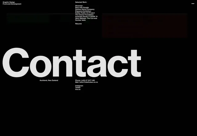Dark-mode minimal type specimen, dark-mode, minimal, dark