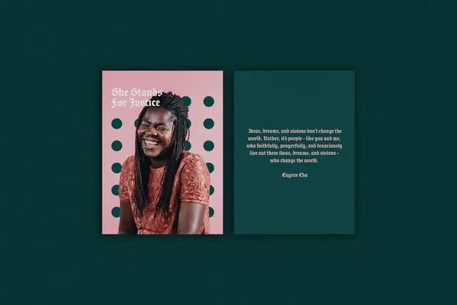 Geometric minimal editorial spread, geometric, minimal, light