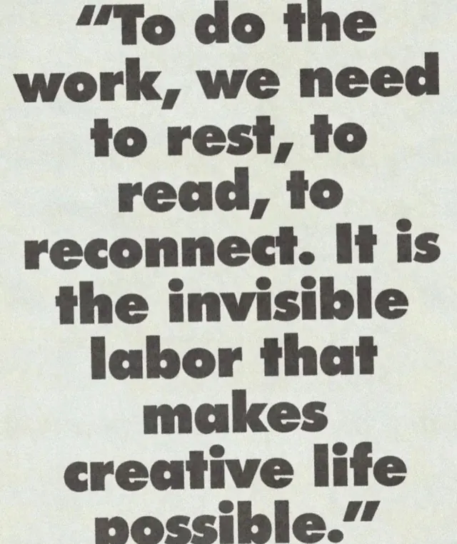 Invisible Labor Quote Typography, minimal, brutalist, high-contrast
