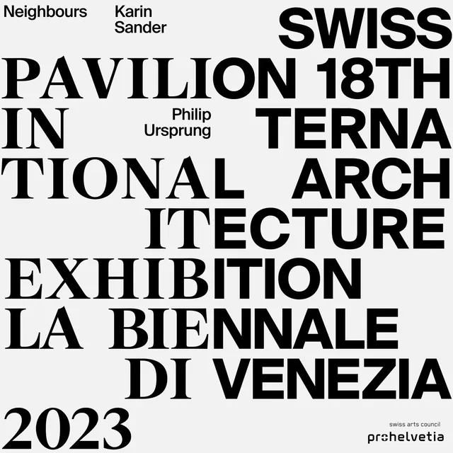 Swiss Pavilion 18th International Architecture Exhibition Poster, swiss, minimal, high-contrast