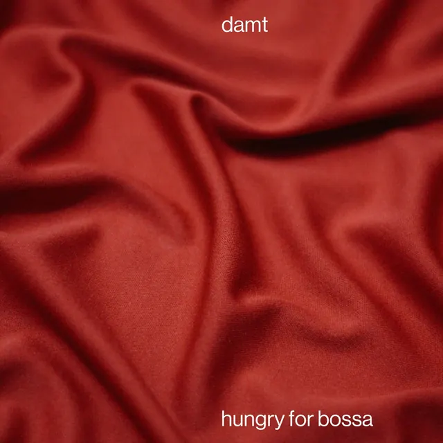 Damt red fabric typography, minimal, editorial, warm
