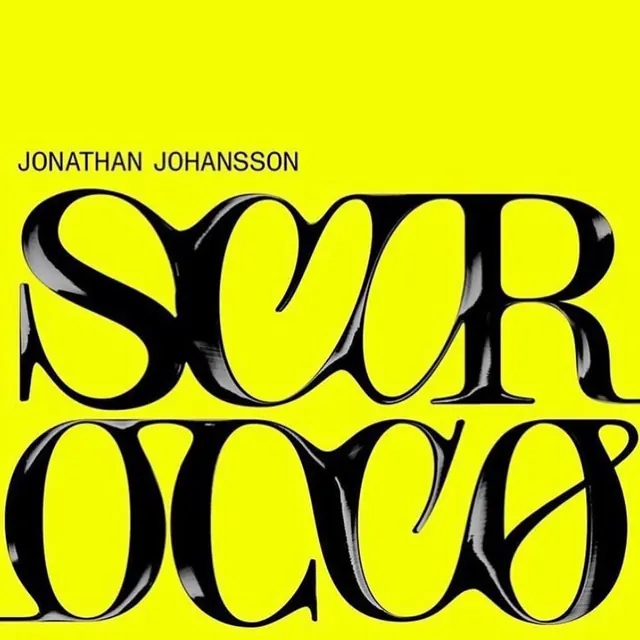 Scirocco neon yellow album art, maximalist, retro, vibrant