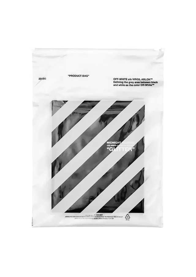Off-White Translucent Product Bag, minimal, monochrome, light