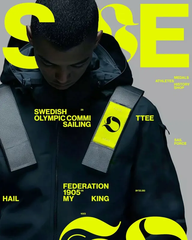 Swedish Olympic sailing brand portrait, technical, editorial, dark
