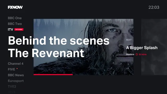 The Revenant Behind the Scenes Promotional Graphic, dark-mode, editorial, dark