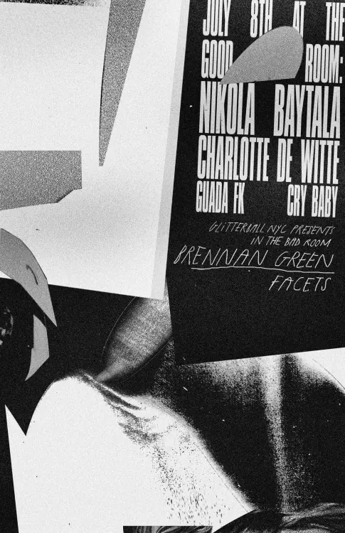Experimental Collage Poster, brutalist, monochrome, monochrome