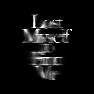 Lost Myself glitch type poster, editorial, abstract, dark