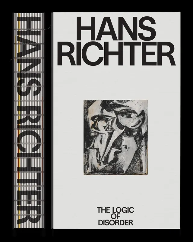 Hans Richter book cover and spine, swiss, minimal, monochrome
