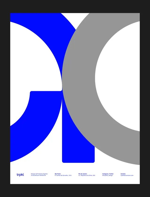 trpkl geometric studio poster, minimal, swiss, light
