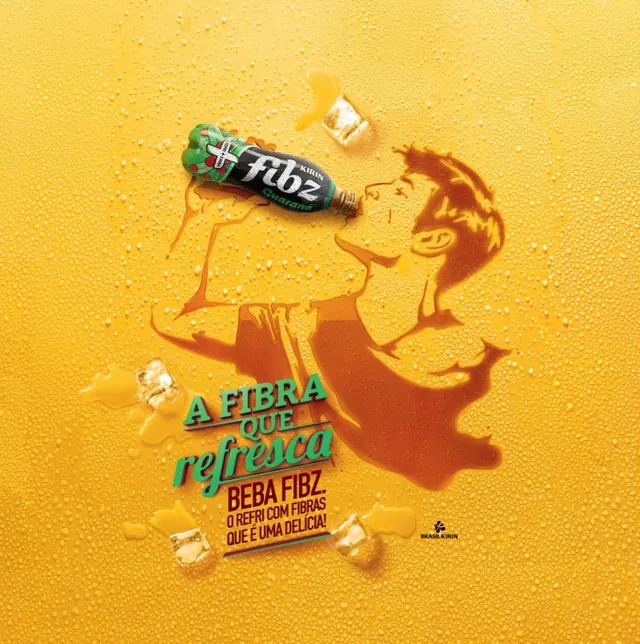Beer Fizb Advertisement, illustrated, retro, vibrant