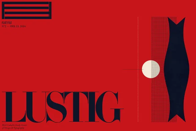 LUSTIG Editorial Layout, minimal, swiss, high-contrast