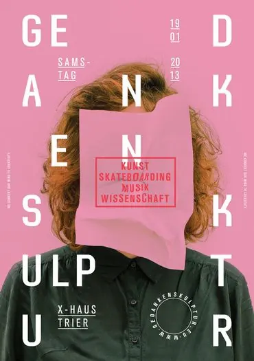 Pink and Black Editorial Poster