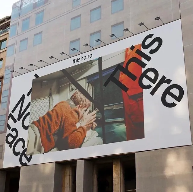 Made Here Billboard, editorial, minimal, high-contrast