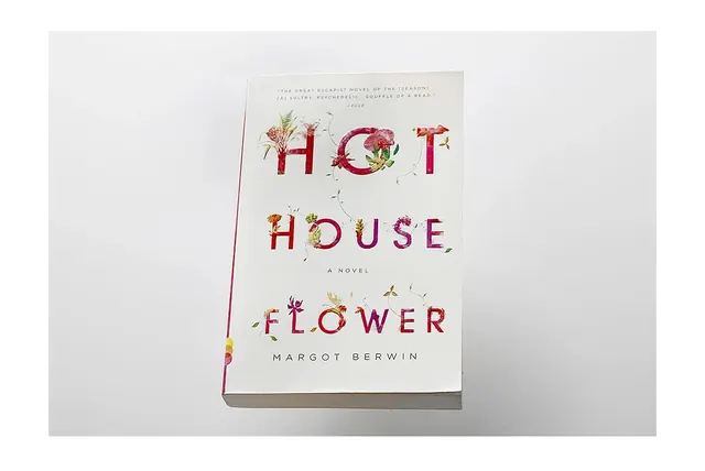 Hot House Flower Book Cover, minimal, editorial, high-contrast
