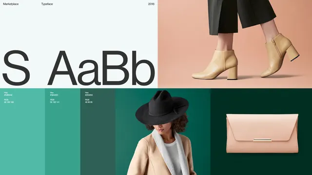Typeface and product layout for Marketplace 2018, minimal, light-mode, light