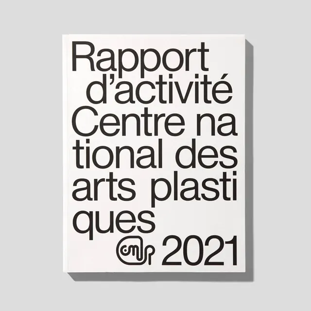 Rapport d'activité Centre national des arts plastiques 2021, minimal, swiss, monochrome