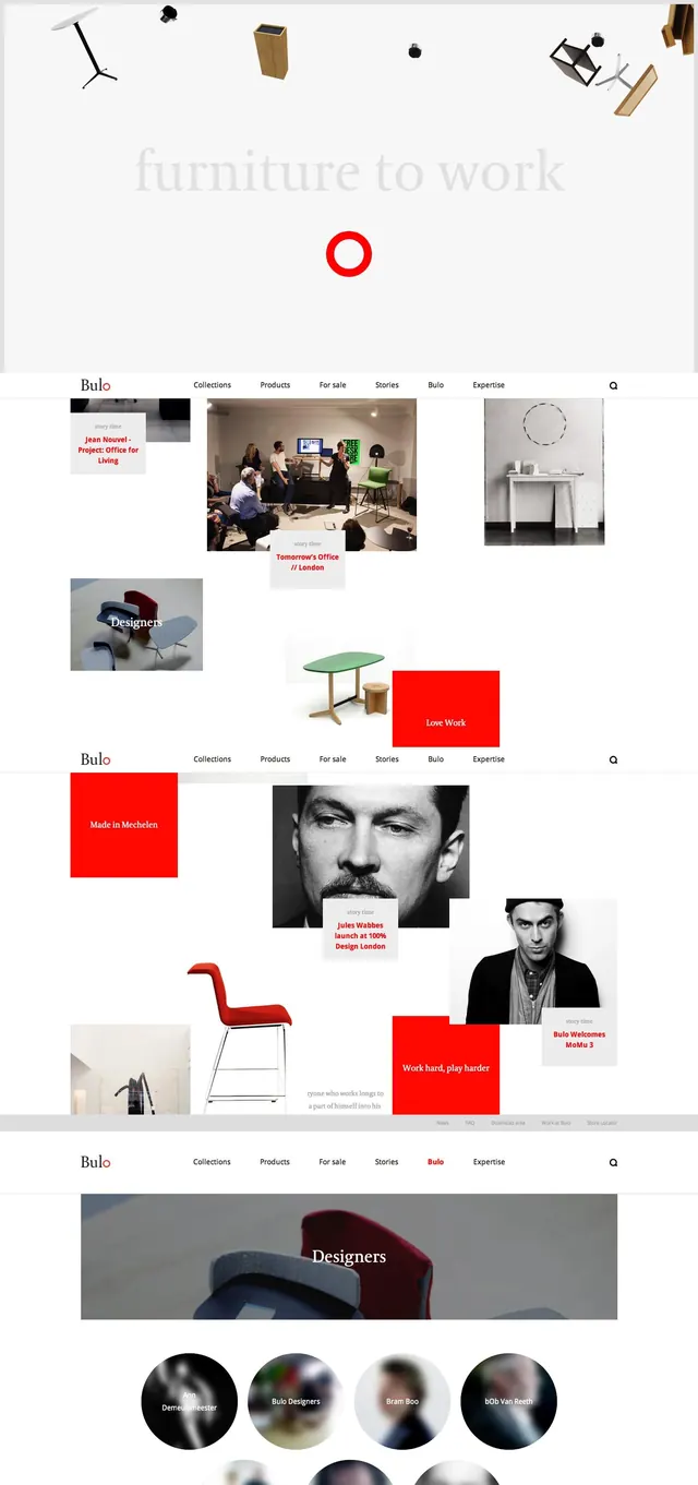 Furniture Portfolio Layout