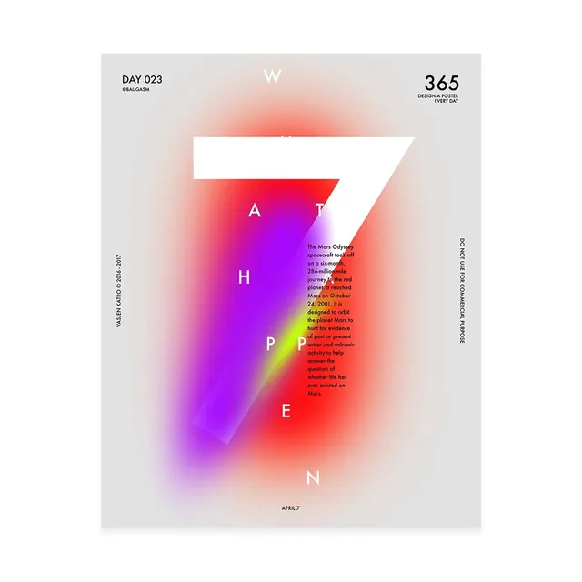 Abstract Typography Poster, minimal, abstract, vibrant