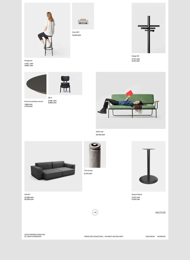 Modern Furniture Catalog Layout