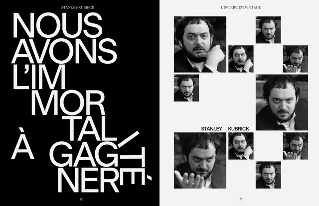 French Typography and Portrait Layout