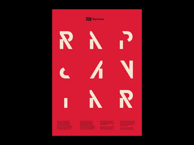 Rap Caviar Typography Poster
