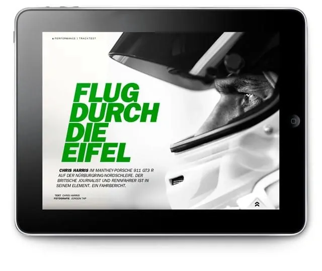 Flug durch die Zeit Editorial Layout