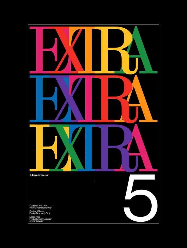 EXIBA Magazine Cover, maximalist, geometric, vibrant