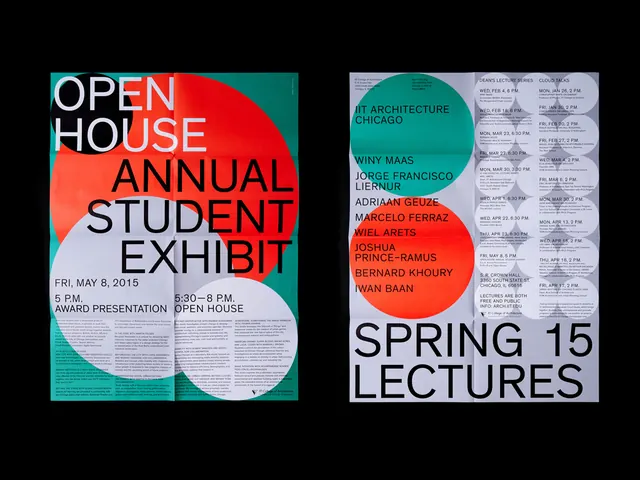 Minimal Student Exhibit Poster, swiss, minimal, high-contrast