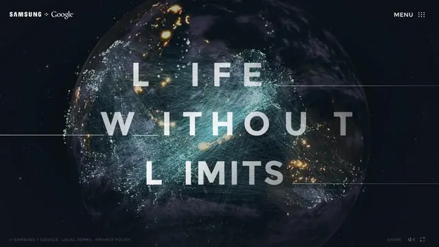 Life Without Limits Earth hero, minimal, dark-mode, dark